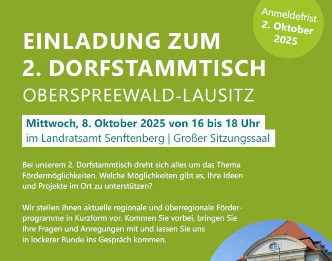 2. Dorfstammtisch OSL: „Austauschformat trifft erneut auf regen Zuspruch“